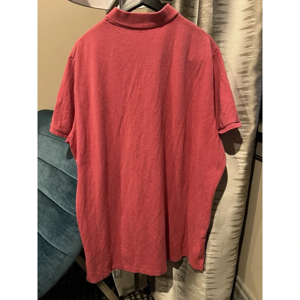Polo Ralph Lauren XXL Classic Fit Salmon Colored Polo with Dark Blue Polo Player